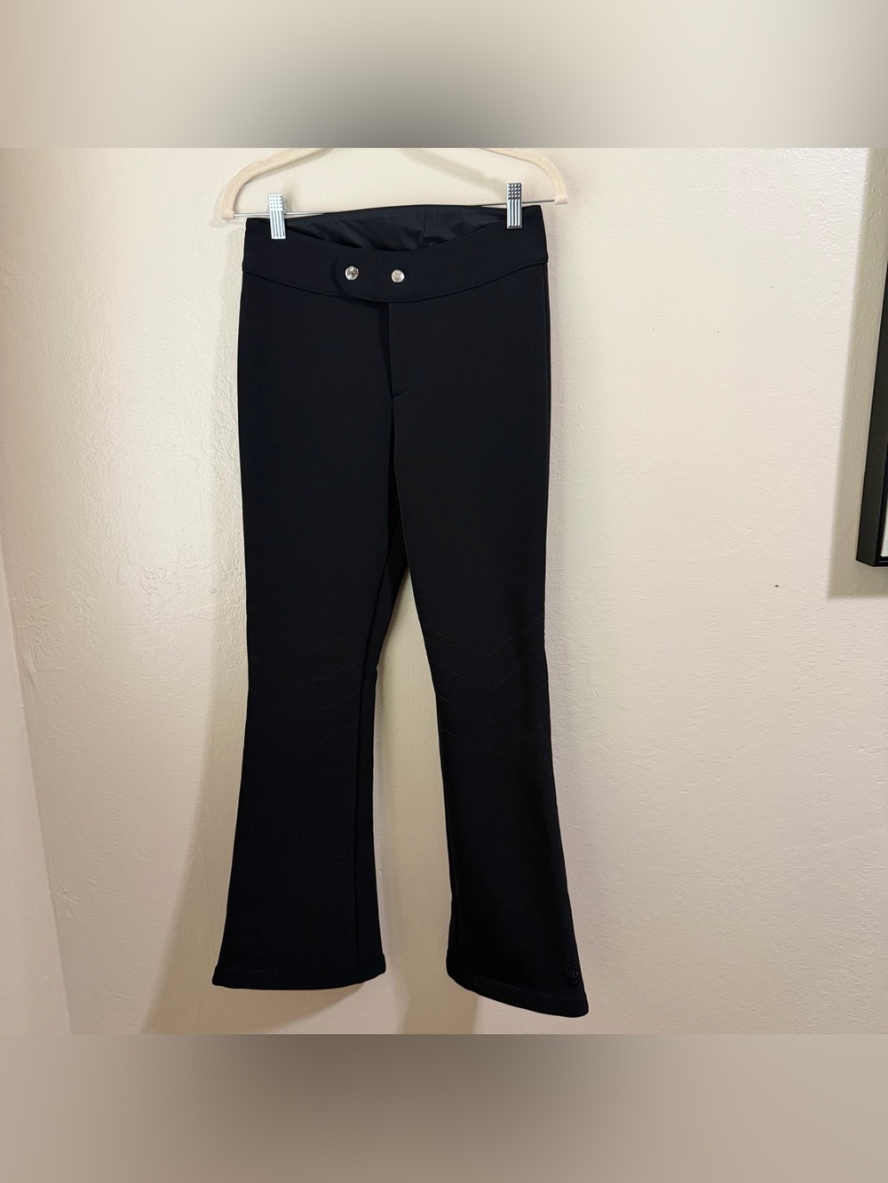 Bogner Black Softshell Ski Pants High Rise Flare Bootcut Snow Pants Size 4 NWOT